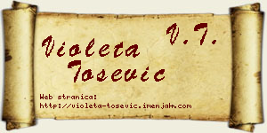 Violeta Tošević vizit kartica
